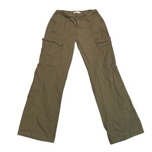 Denim Co Primark Cares Green Cargo Denim Jeans Olive Green Womens Size 4 Utility